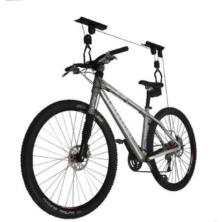 Leisure Sports Set of 2 Leisure Sports Bike Storage Hoists, Pulley and Strap System to Lift Bicycles, Ladders 153715ZKT